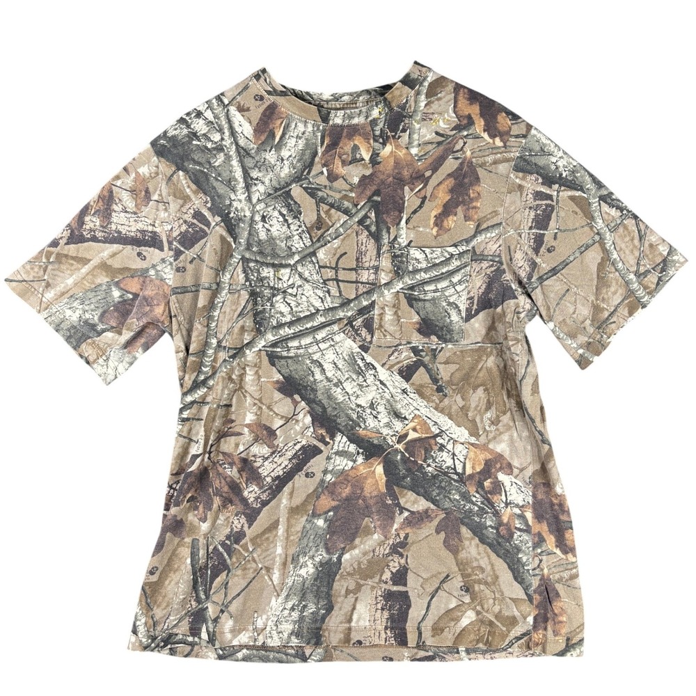 Outfitters Ridge Mens Fusion 3D Camo Pocket T-Shirt Medium Hunting Tee Y2K